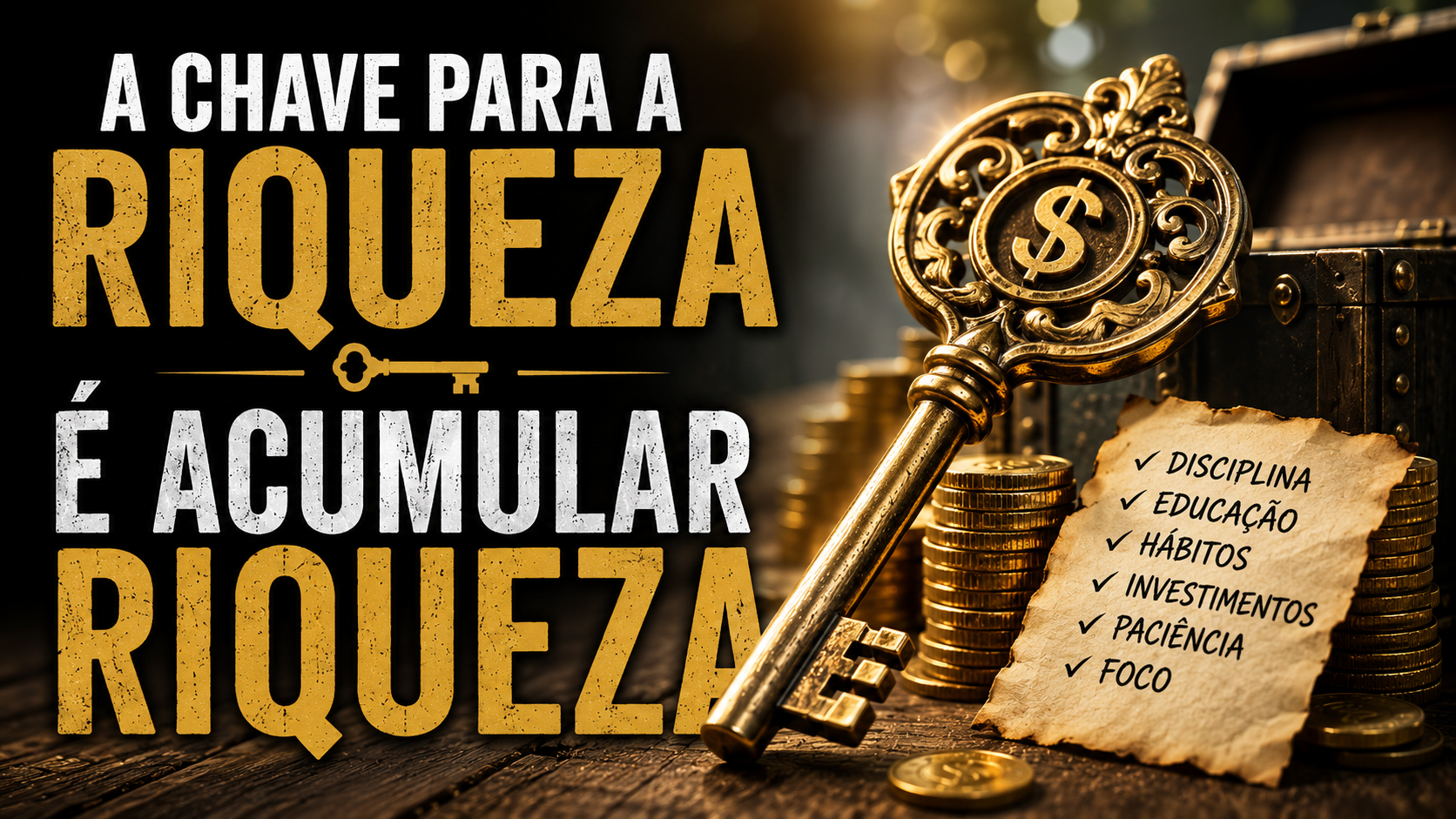 A chave para a riqueza é acumular riqueza