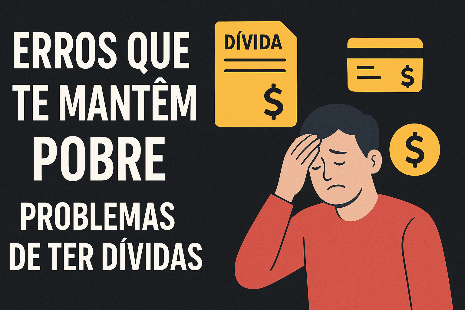 Erros que te mantém pobre – Problemas de ter dívidas