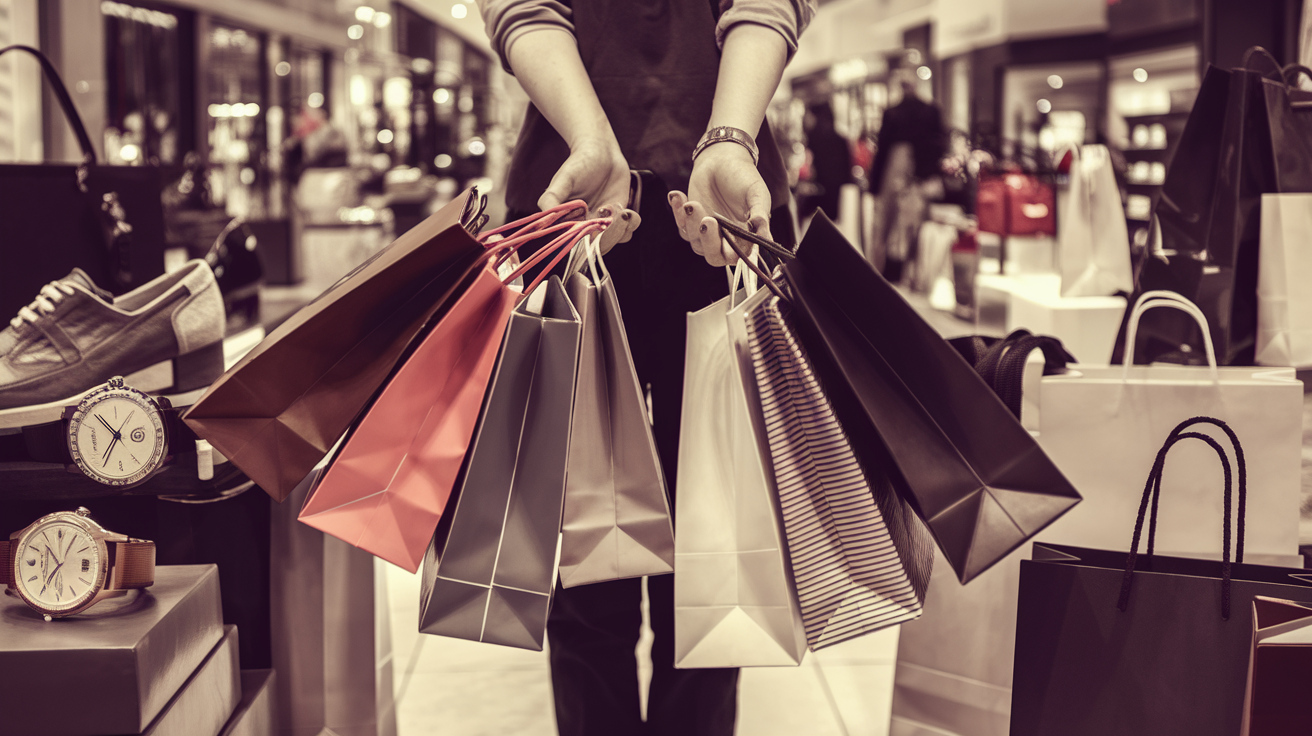Consumismo (Ostentação) – Procurar a felicidade comprando bens materiais nos coloca em um ciclo vicioso