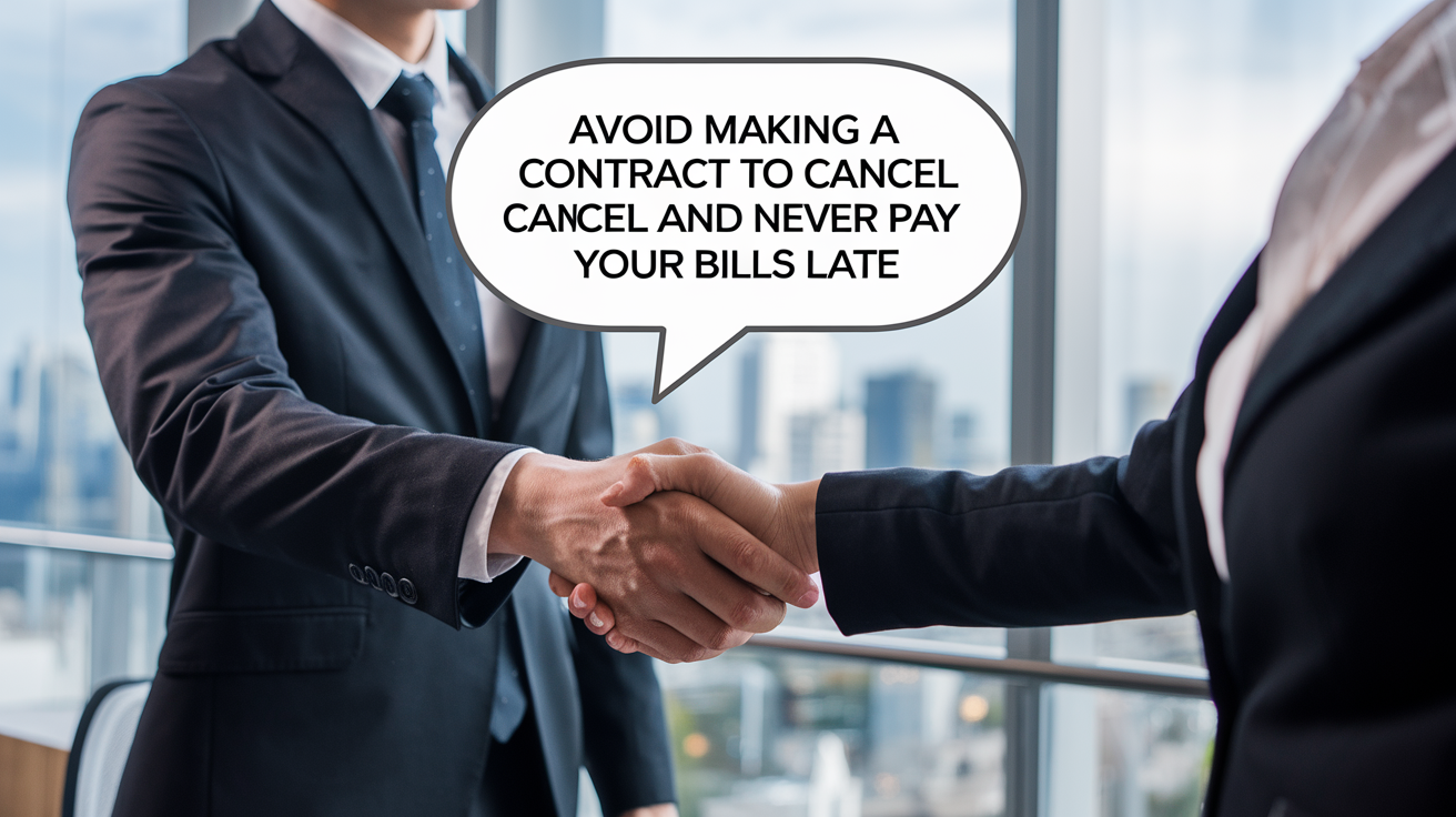 Evite fazer um Contrato para Cancelar e Jamais Pague suas Contas com Atraso