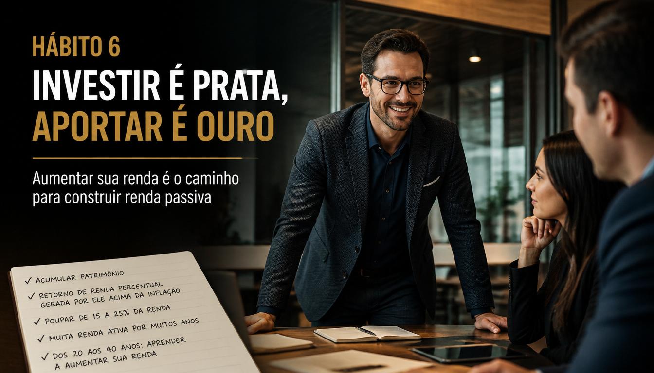 Hábito 6 – Investir é Prata, Aportar é Ouro