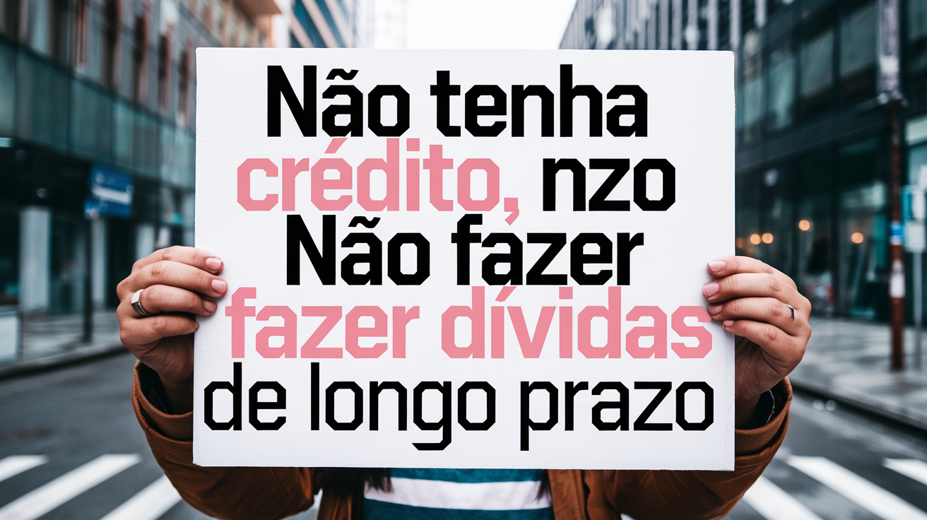 Não tenha Crédito, Não fazer Dívidas de Longo Prazo