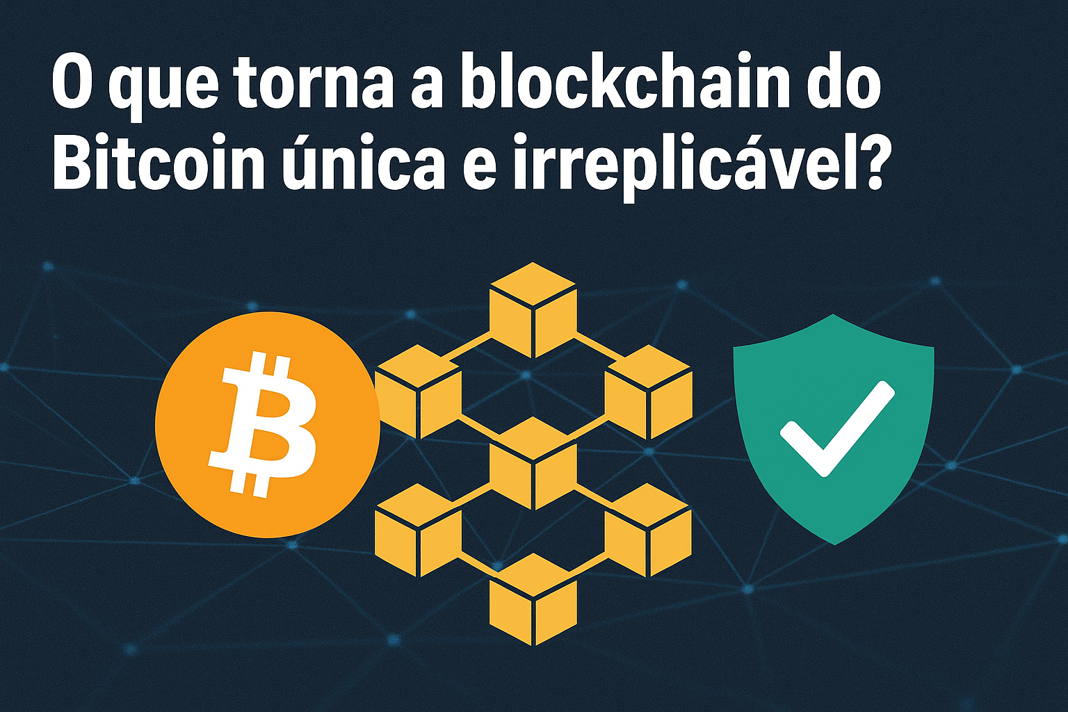 O que torna a blockchain do bitcoin única e irreplicável?