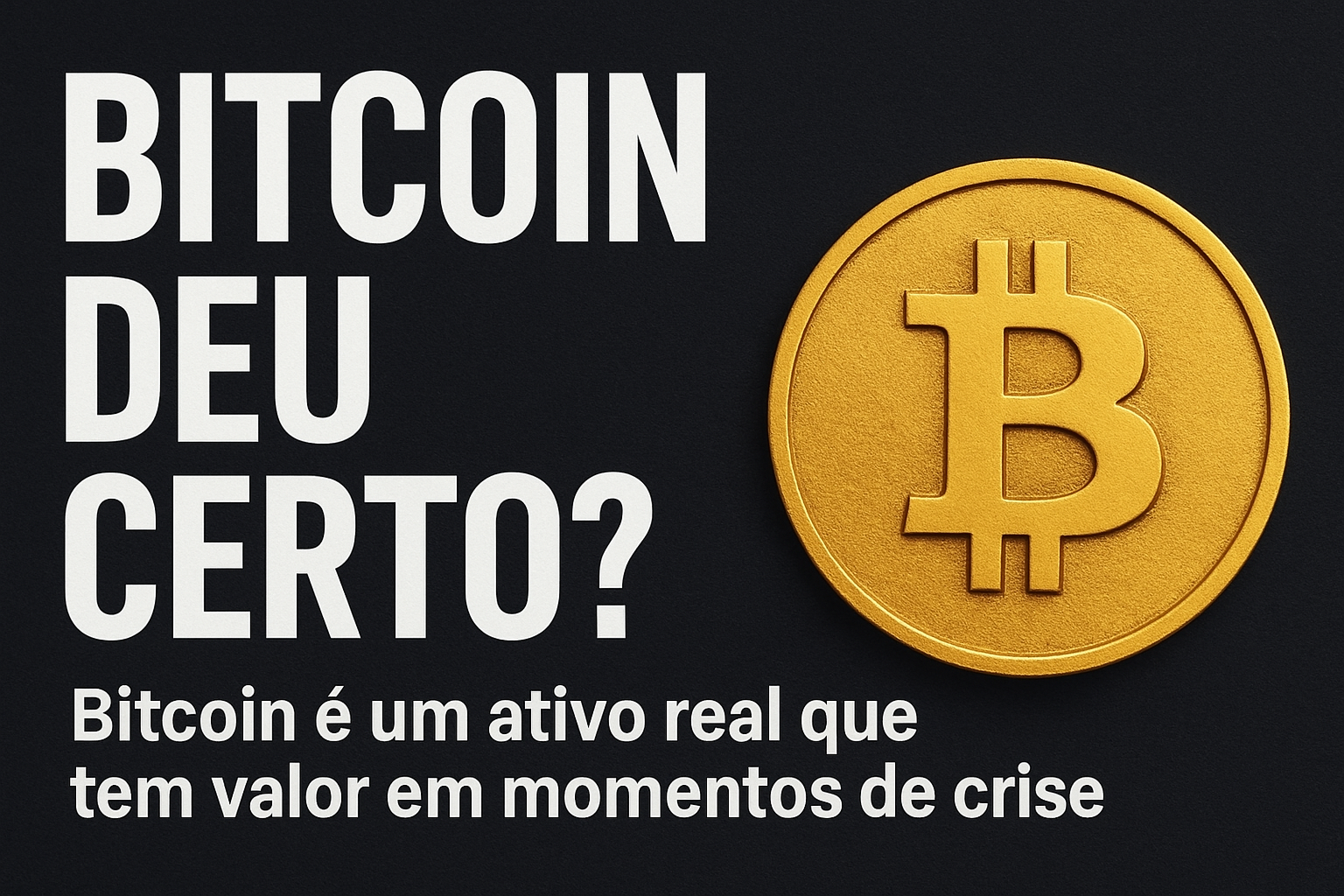 Bitcoin deu certo?