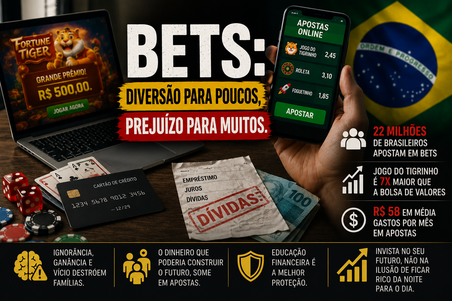 O problema das casas de apostas conhecidas como Bets