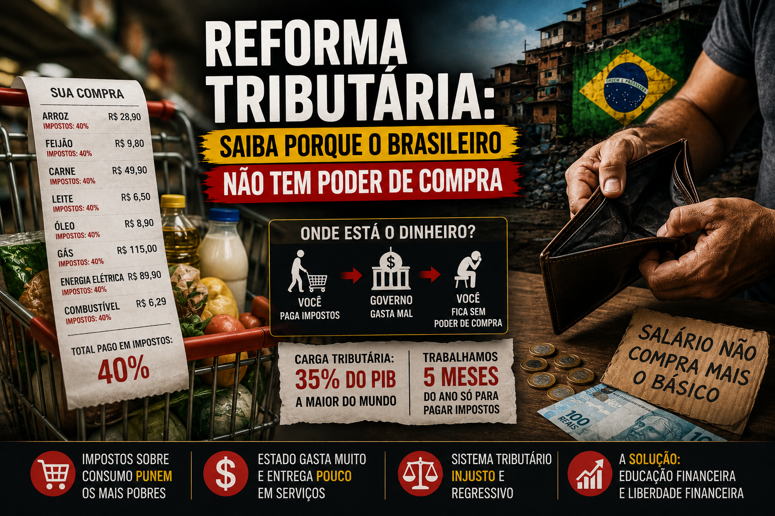 Reforma Tributária: saiba porque o brasileiro não tem poder de compra