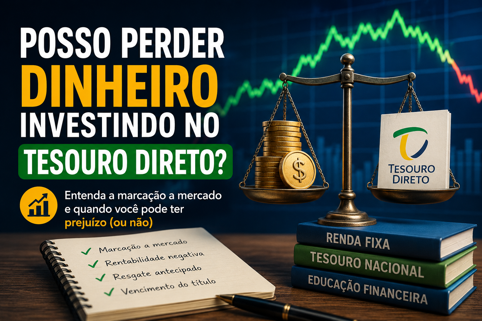 Posso perder dinheiro investindo no Tesouro Direto?