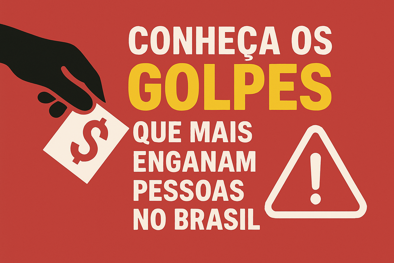 Conheça os Golpes que mais enganam pessoas no Brasil 