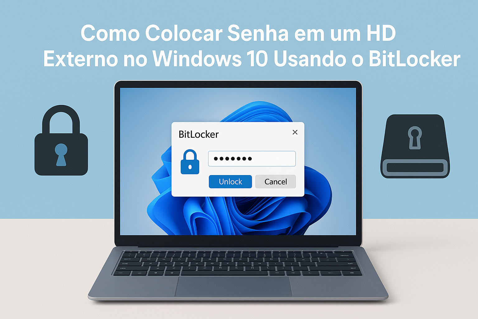 Como Colocar Senha em um HD Externo no Windows 10 Usando o BitLocker