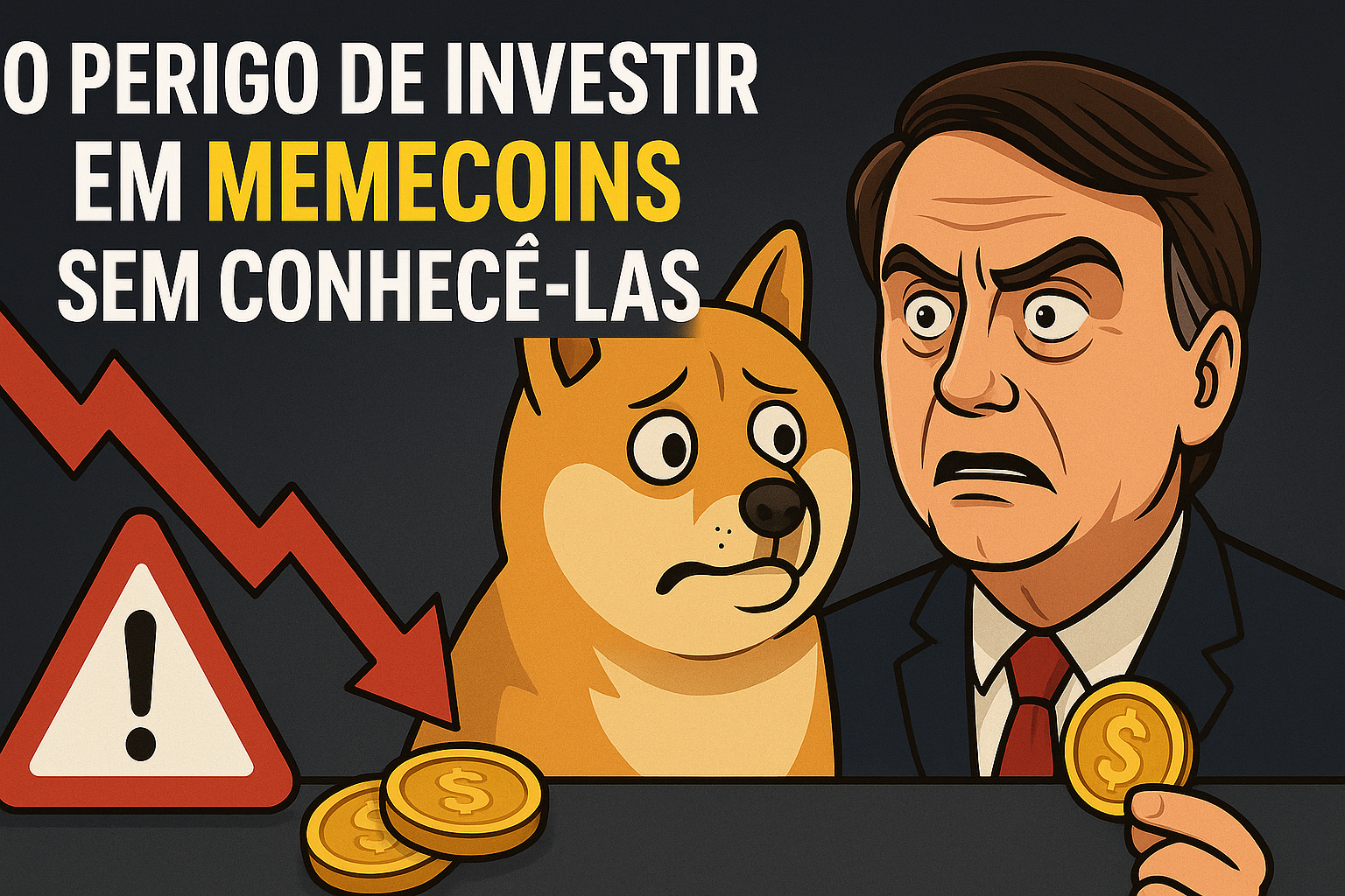O perigo de investir em Memecoins sem conhecê-las