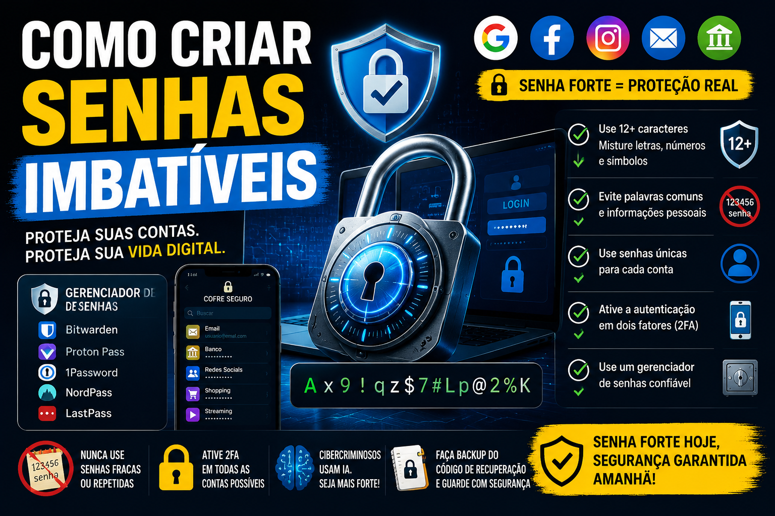 Como criar senhas imbatíveis