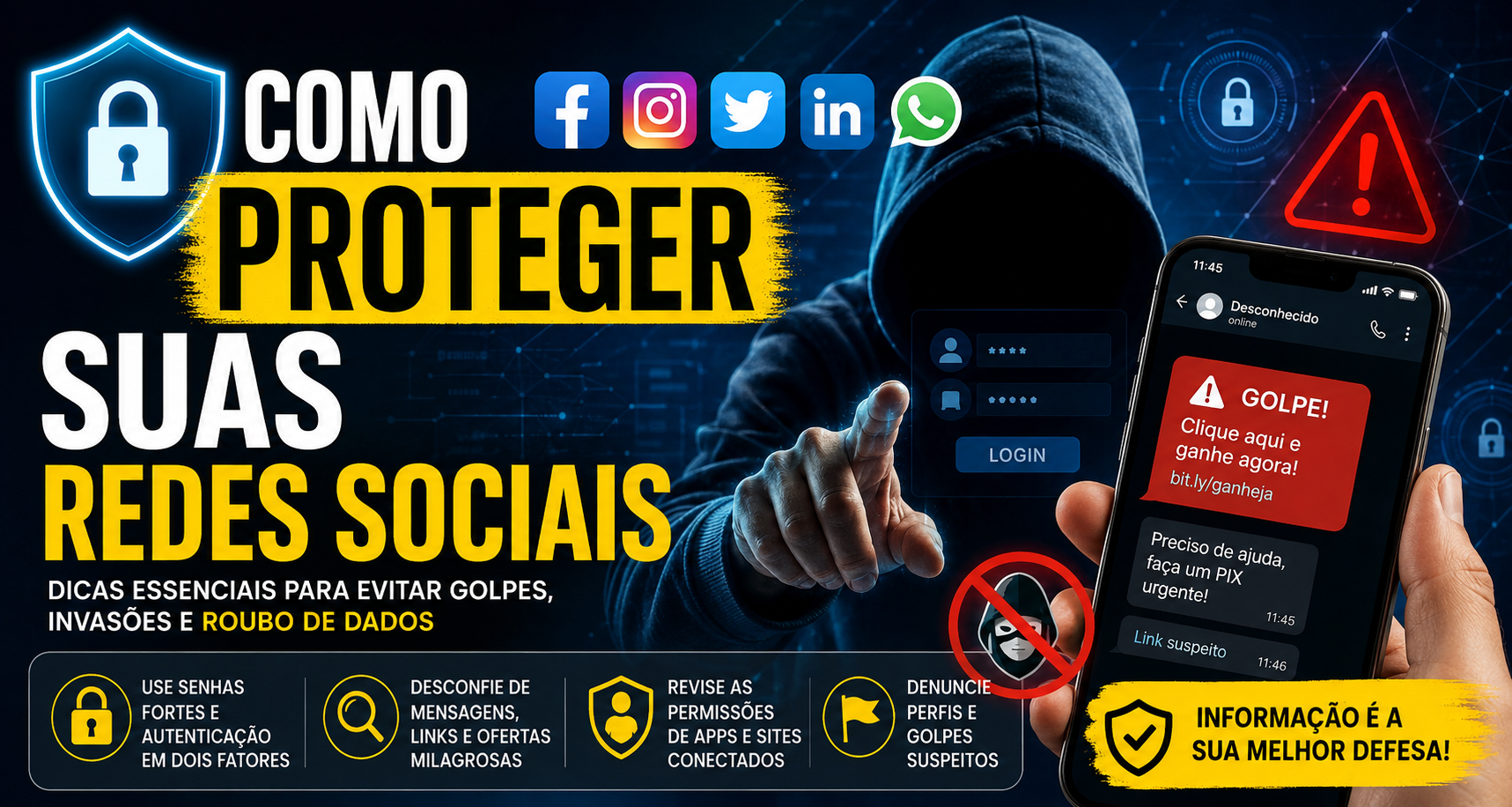 Como proteger suas redes sociais
