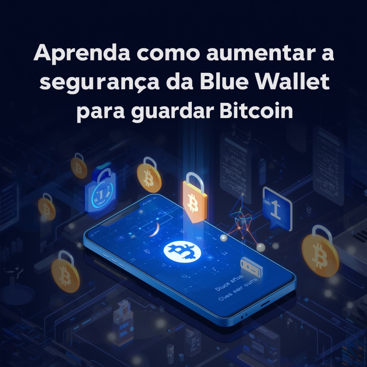 Aprenda como aumentar a segurança da Blue Wallet para guardar Bitcoin