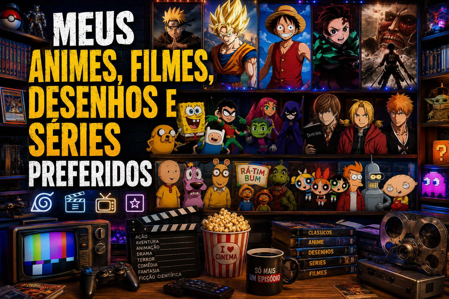 Meus Animes, Filmes, Desenhos e Séries Preferidos