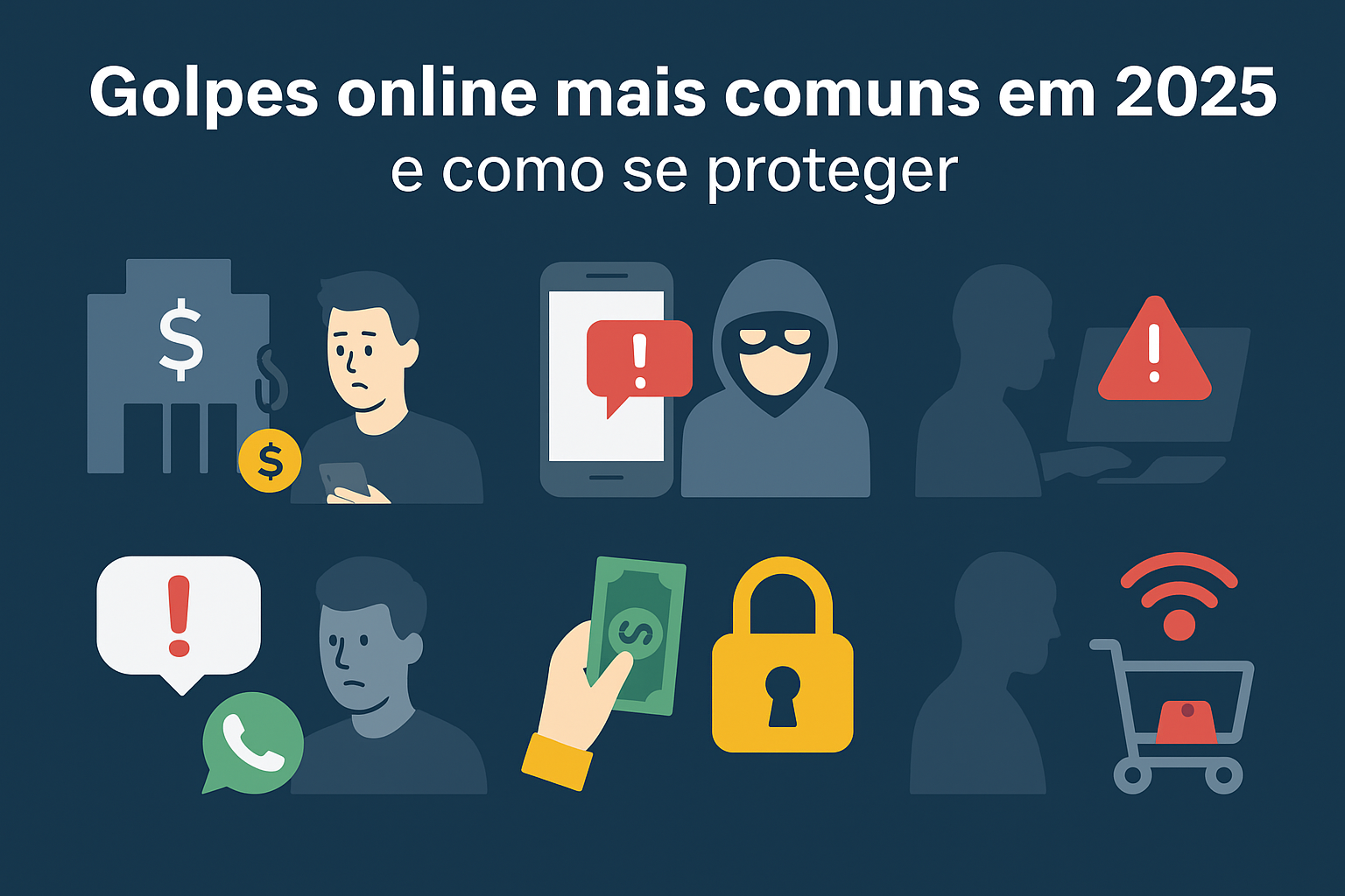Golpes online mais comuns em 2025 e como se proteger