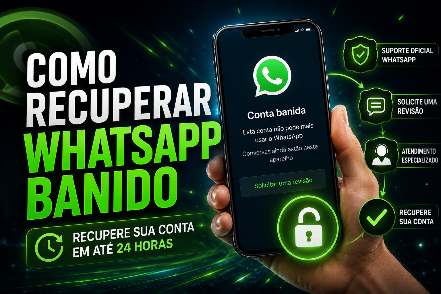 Como recuperar WhatsApp banido indevidamente
