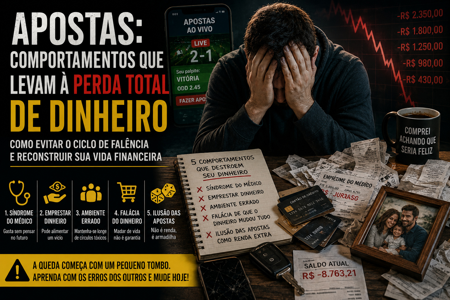 Comportamentos que Levam à Perda Total de Dinheiro nas Apostas