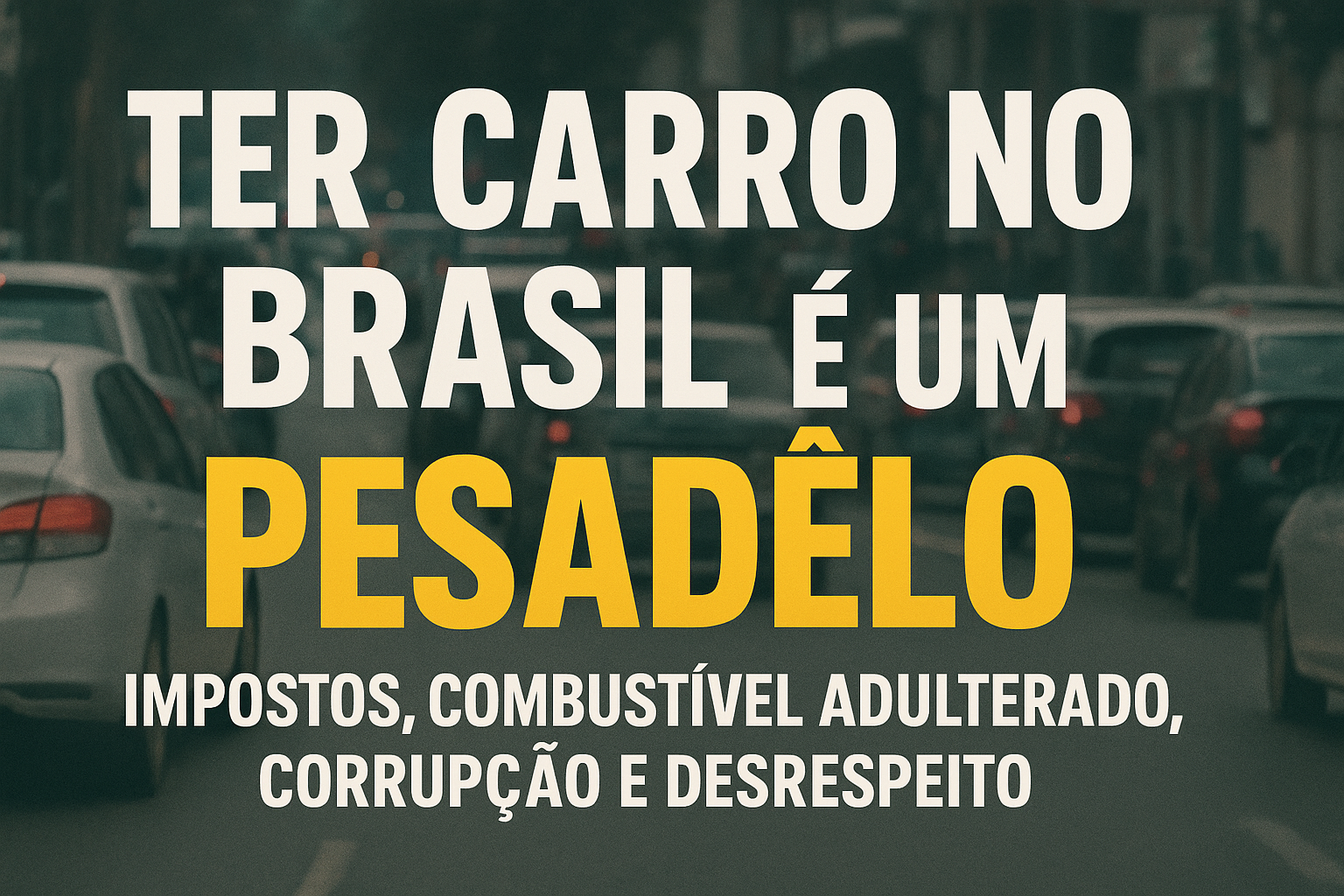 A Realidade de Quem Tem Carro no Brasil