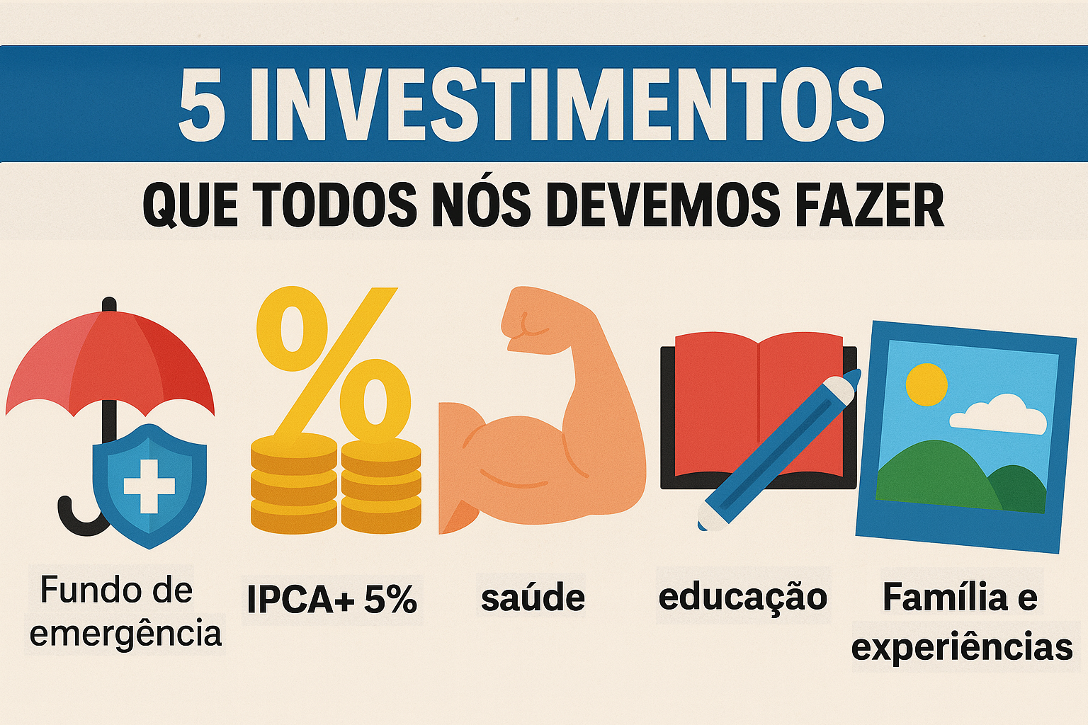 5 Investimentos que Todos Nós Devemos Fazer